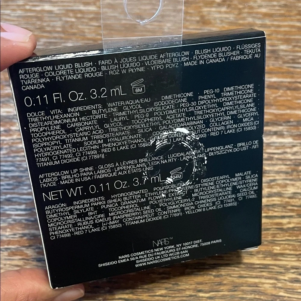 NARS Afterglow Liquid Blush & Lip Shine Duo - Rose Pink